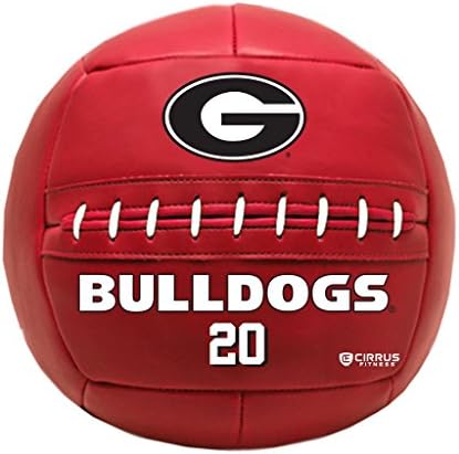Simply Belle Fitness Medicine Ball, University of Georgia Bulldogs, 10 lb