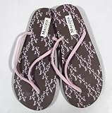 MALIZA by LA PERLA Badelatschen Zehentrenner (Braun) M-L / 37-38-39