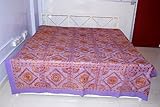 Home Decor Embroidery Work Cotton Bed Sheet Bedspread