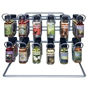 Fragrance Oil Home Essence oil in 2 tier oil rack (only the rack) by All Natural Botanicals