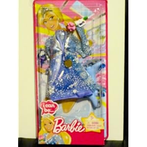 Barbie I Can Be an Ice Skater - Blue Skating Outfit with Ice Skates Barbie I Can Be an Ice Skater - Blue Skating Outfit with Ice Skates