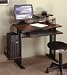 Network Computer Cart in Black and Cherry By Studio RTA Furniture
