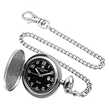 Charles-Hubert, Paris Stainless Steel Quartz Pocket Watch