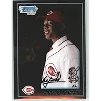 2010 Bowman CHROME Prospects Baseball Card # BP10 Aroldis Chapman - Cincinnati Reds (RC - Rookie Card / Prospect XRC) In A Protective Screwdown Case