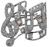Pugster Silver Music Brooches And Pins