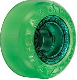 Ricta 51mm 81b Chrystal Chrome All Stars Skateboard Wheels - Green w/Green Core