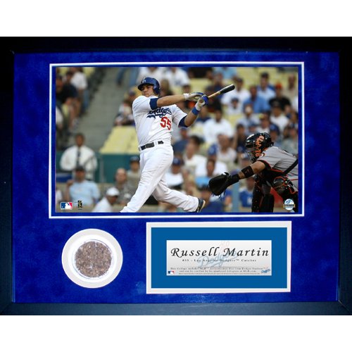 Steiner Sports MLB Los Angeles Dodgers Russell Martin Dodgers Mini Dirt Collage