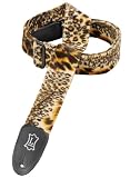 Levy's Leathers Polyester Faux Lynx Fur Guitar Strap,Lynx
