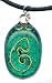 Baerreis - Reiki Dichroic Pendant Necklace - Dai Ko Myo - Fused Glass Dichroic Pendant - Sparkling Greens - Year Round Fashion!