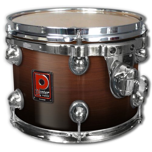 Premier Drums Genista Series 42830DWFR 1-Piece Maple 10x7 Inches Short Stack Tom, Drum Set (Dark Walnut Fade)