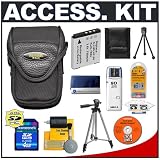 Kodak EasyShare Soft Case with 4GB Card + KLIC-7004 Battery + Tripod + Cameta Bonus Accessory Kit for M1033, V1073 & V1273 Digital Cameras