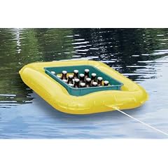 Getr�nkekasten Schwimmreifen Schwimmring f�r Bierkasten, Bierinsel, 70x60cm