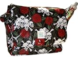 Madison Tote Diaper Bag in Skulls & Roses