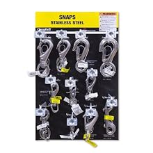 Campbell DD0720172 34 Piece 15" X 9.5" Stainless Steel Snap Display Assortment