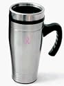 Evco International 75154 - Farberware - Susan G Komen Travel Mugs - 16 Oz - S-S with Handle