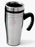 Search : Evco International 75154 - Farberware - Susan G Komen Travel Mugs - 16 Oz - S-S with Handle