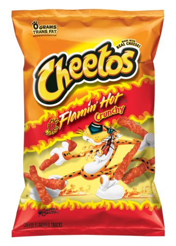 Cheetos Crunchy Cheese Puffs, Hot, 2.875 Ounce Bags (Pack of 34) by Cheetos