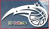 Orlando Magic Car Window Vinyl Decal Sticker 6" Wide (Color: White)