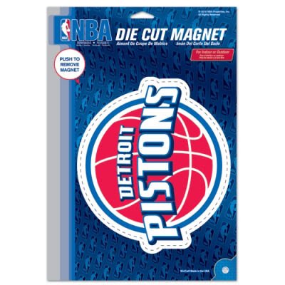 DETROIT PISTONS OFFICIAL LOGO DIE CUT MAGNET