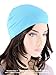 Soft Comfy Chemo Cap and Sleep Turban, Hat Liner for Cancer in White