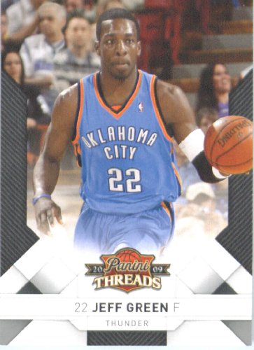2009 /10 Panini Threads Basketball Card # 65 Jeff Green Oklahoma City Thunder Mint Condition - Shipped In Protective ScrewDown Display Case!