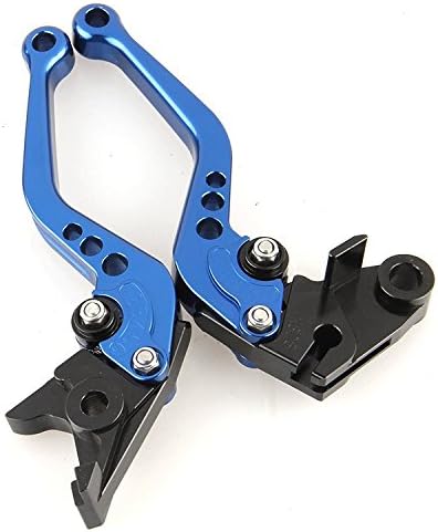 Isell One Pair CNC Short Brake Clutch Levers Blue for Honda VFR800 2002-2012 (V-00/F-18)