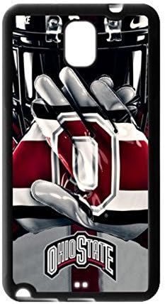 NCAA Ohio State Buckeyes Samsung Galaxy Note 4 Case, Customized Black Silicone Rubber TPU back cover cell phones for Samsung Galaxy Note 4 Case