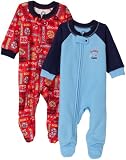 Gerber Multi-Sport Blanket Sleepers Two Pack, Mid Blue, 0-6 Months