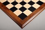 House of Staunton Superior Elm Burl Ebony Chessboard - 2.25 inch