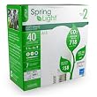 TCP 8070092 - 9 Watt A-Shape Compact Fluorescent Light Bulb, 2700K, 2 Pack