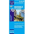 Top25 3145ET ~ Marseille, Les Calanques carte de randonn�e avec une r�gle gradu�e gratuite