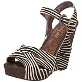 Sam Edelman Women's Katrice Sandal,Black/Ivory,8 M US