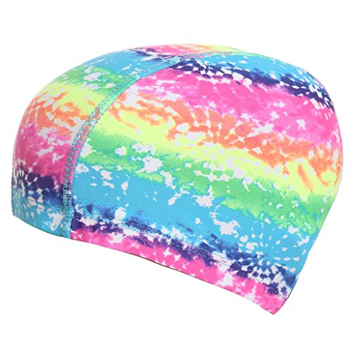 Attraco Kids' Colorful Swim Cap Fit for for Boys and Girls Aged 4-12 Years