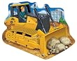 John Deere Bulldozer-Shaped 30 pc Supersized Floor Puzzle by Great American Puzzle Factory