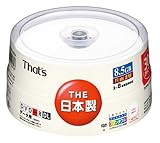 太陽誘電製 That's DVD-Rデータ用 8倍速8.5GB 片面2層ワイドプリンタブル スピンドルケース30枚入 DR-85WWY30BA