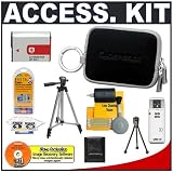 Sony CyberShot LCS-TWE Black Carrying Case + NP-BG1 Battery + Accessory Kit for DSC-T100, DSC-W120, DSC-W130, DSC-W200, DSC-W300 DSC-W55, DSC-W80, DSC-W90, DSC-T20 Digital Cameras