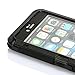 oneCase Aluminum Alloy Metal Military Heavy Duty Protection Case with Charging Cable for Apple iPhone 6 Plus 5.5 inch Screen - Black