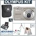 Olympus FE-280 Digital SILVER Camera Kit, with 2 GB xD Picture Memory Card, Camera Bag, Table Top Tripod , EZ Digital Photography Guide Card, Spare LI- 42B Lithium-Ion Rechargeable Battery, Slinger Digital Memory Case(4), Professional Lens Cleaning Kit