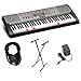 Casio LK-230 Personal Keyboard Premium Package with 61 Keys, Headphones, Stand & Power Supply
