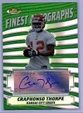 2005 Finest Autographs Refractor FACT Craphonso Thorpe (Football Cards) (Autographed)