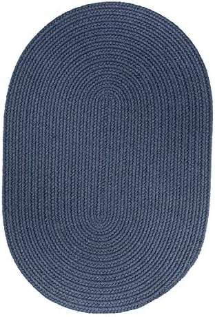 Rhody Rug Solid Wool Rug, 3 by 5-Inch, Sailor Blue