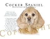 Cocker Spaniel Human Trainer Mouse Pad Dog Mousepad