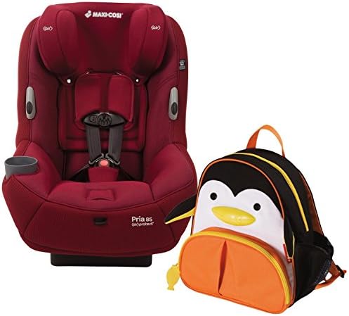 Pria 85 Special Edition Ribble Convertible Car Seat with Toddler Penguin Backpack, New Delhi Red