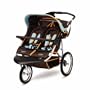 InStep Safari Swivel Double Jogging Stroller (Blue/Chocolate)
