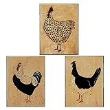 Wallies 12941 Warren Kimble Roosters Wallpaper Cutout