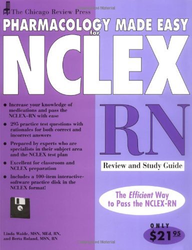 Chicago Review Press Pharmacology Made Easy for NCLEX-RN Review and Study Guide