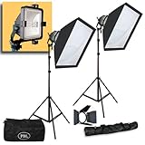 STUDIO LIGHTING CONTINUOUS VIDEO PHOTO LIGHT KIT 2000 WATTS by PBL