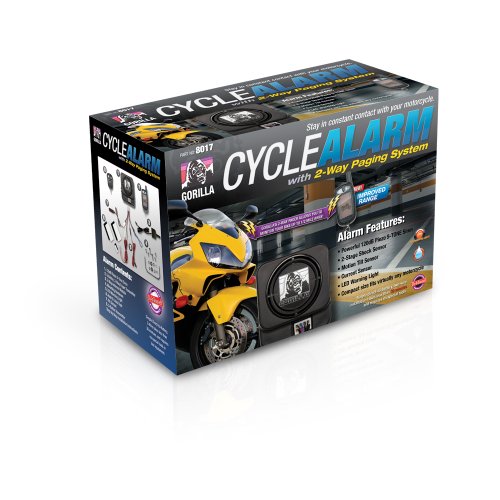 Gorilla Automotive 8017 Motorcycle Alarm with 2-Way Paging System