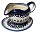  Polish Pottery Gravy Boat with Saucer 1530-166a