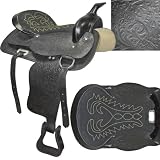 Western All Leather Saddle - Black